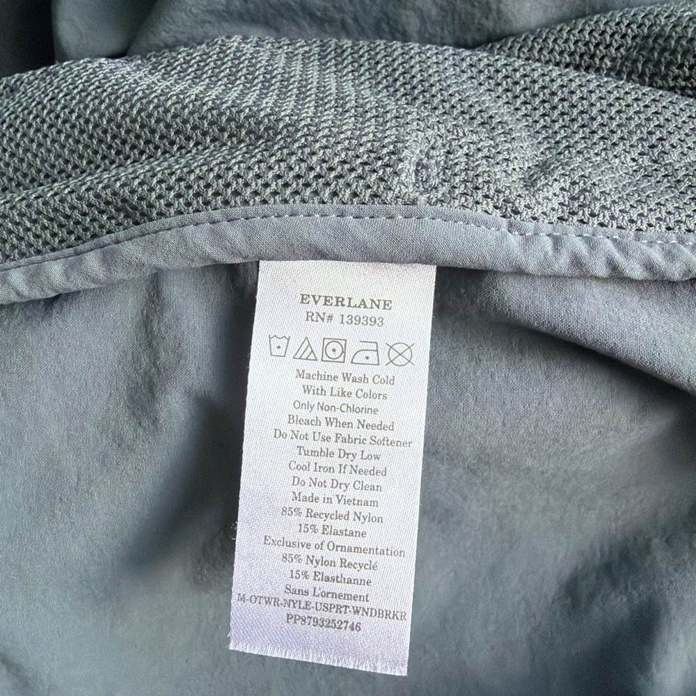 Everlane L Men Sport Utility Performance Stretch Windbreaker Jacket Activewear - Picture 6 of 11